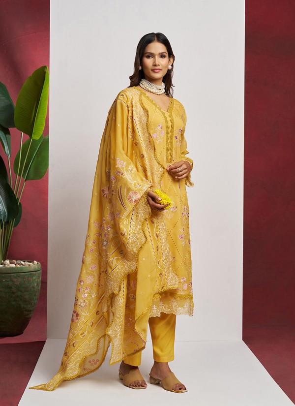 dress material designs Shop the Latest Materials – Fresh for Stunning Outfits in Surat Color:Pale Yellow* Adult Dresses Modest Muslim Women's Ruffled Fabric