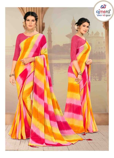 Stylish Laheriya Silk Saree – Modern Elegance with Classic Charm Manufacturers, Suppliers in Surat