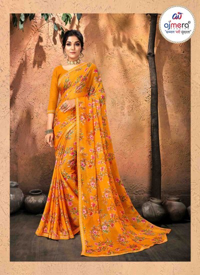 lovely Chiffon Saree – Timeless Elegance with a Touch of Charm Manufacturers, Suppliers in Surat